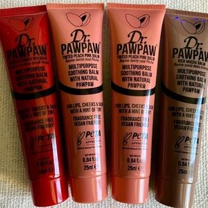 Dr. Pawpaw Multipurpose Soothing Lip Balm set of 4 tinted SEALED